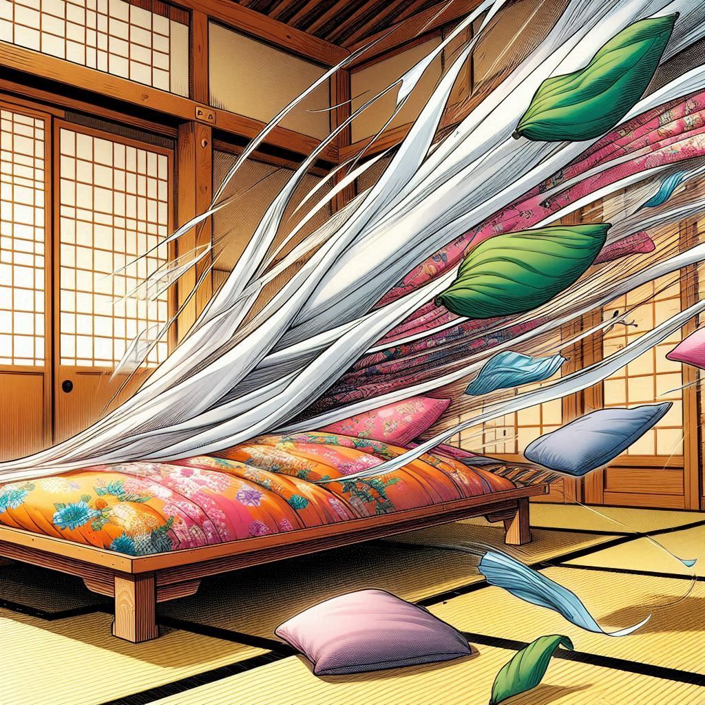 布団がふっとんでない