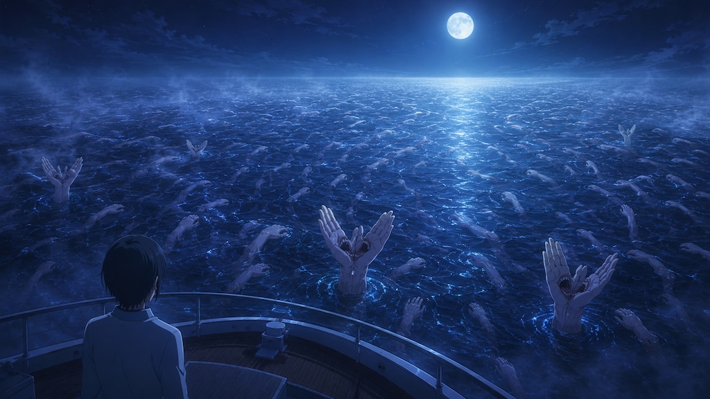 海に潜むイカの怪異