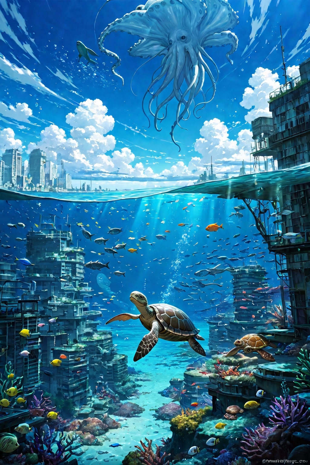 世界が海に沈んだ