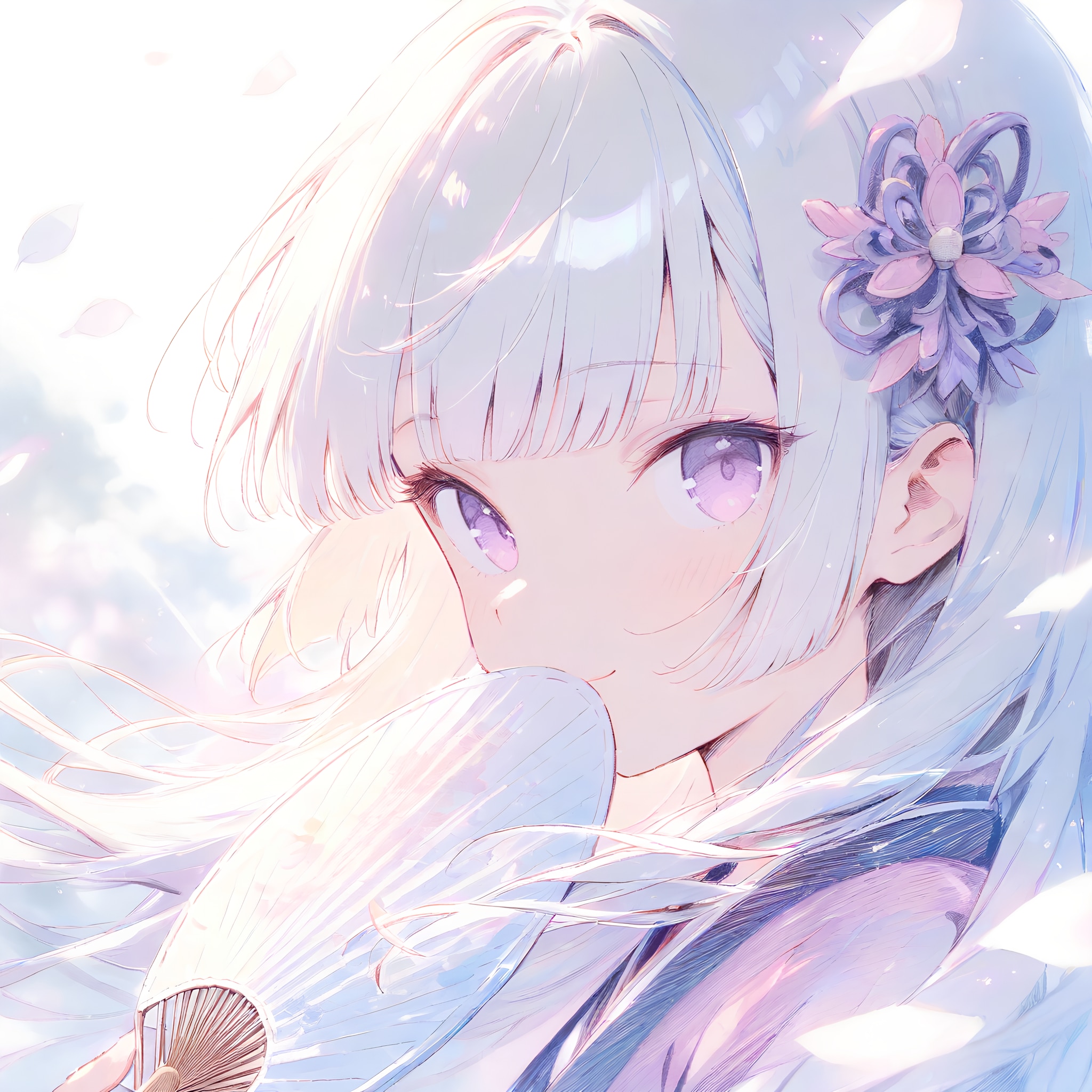 夏風と団扇