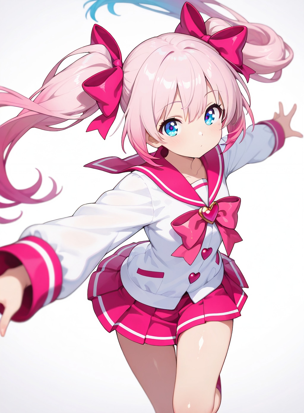 ピンクセーラー少女