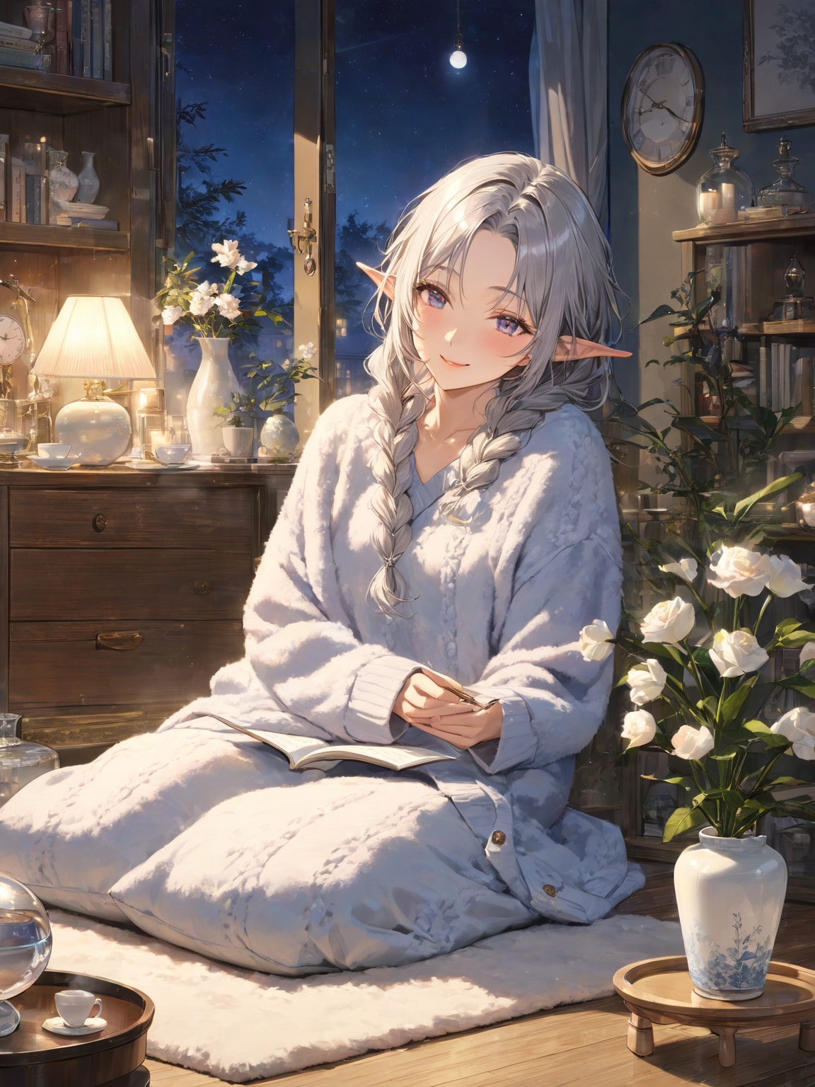 エルフさんのお休みタイム | の人気AIイラスト・グラビア