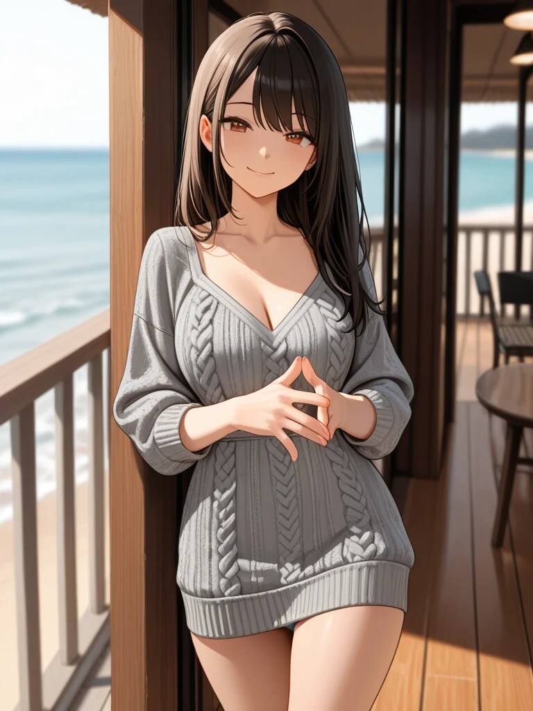 ニットワンピグラビア