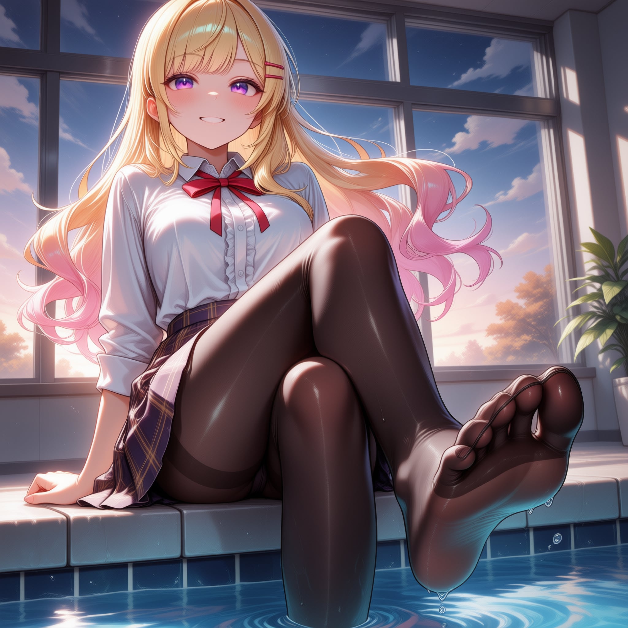 水濡れタイツ