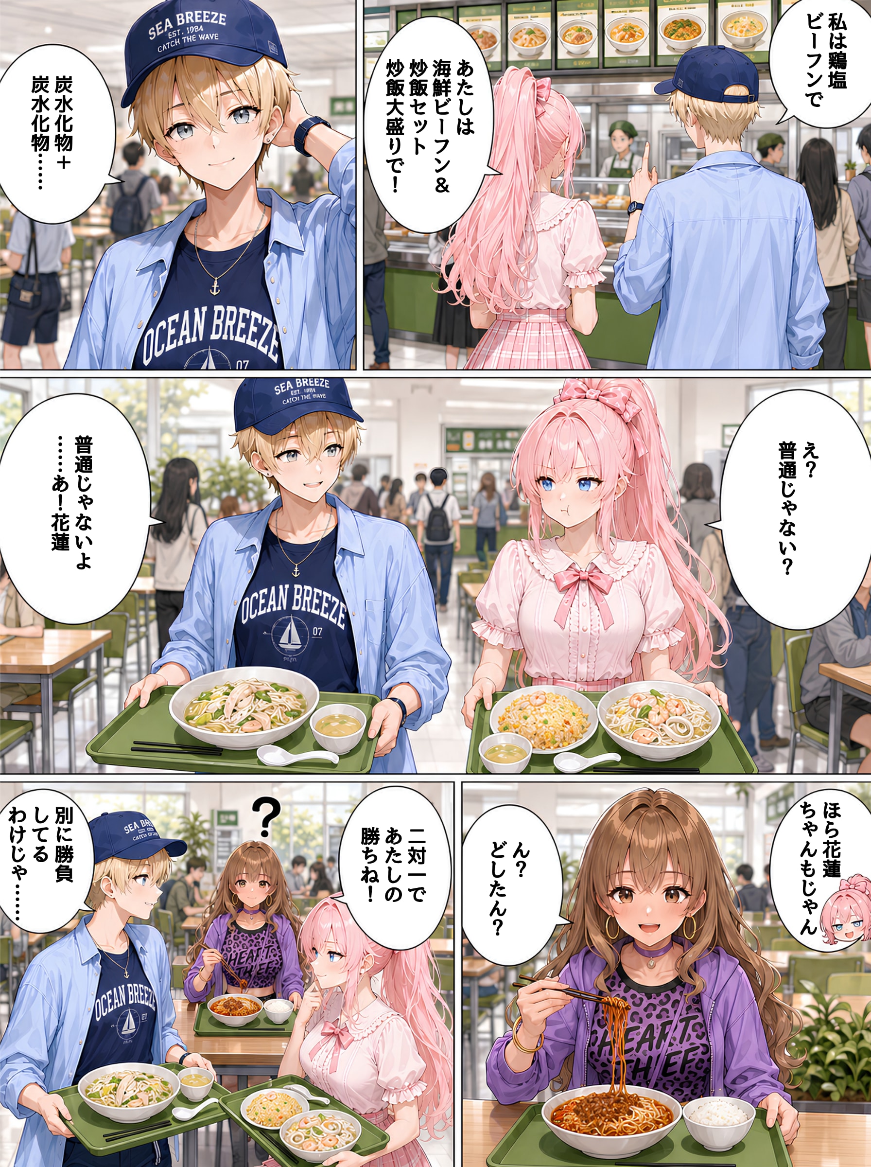 【天音Diary】炭水化物＋炭水化物 | の人気AIイラスト・グラビア