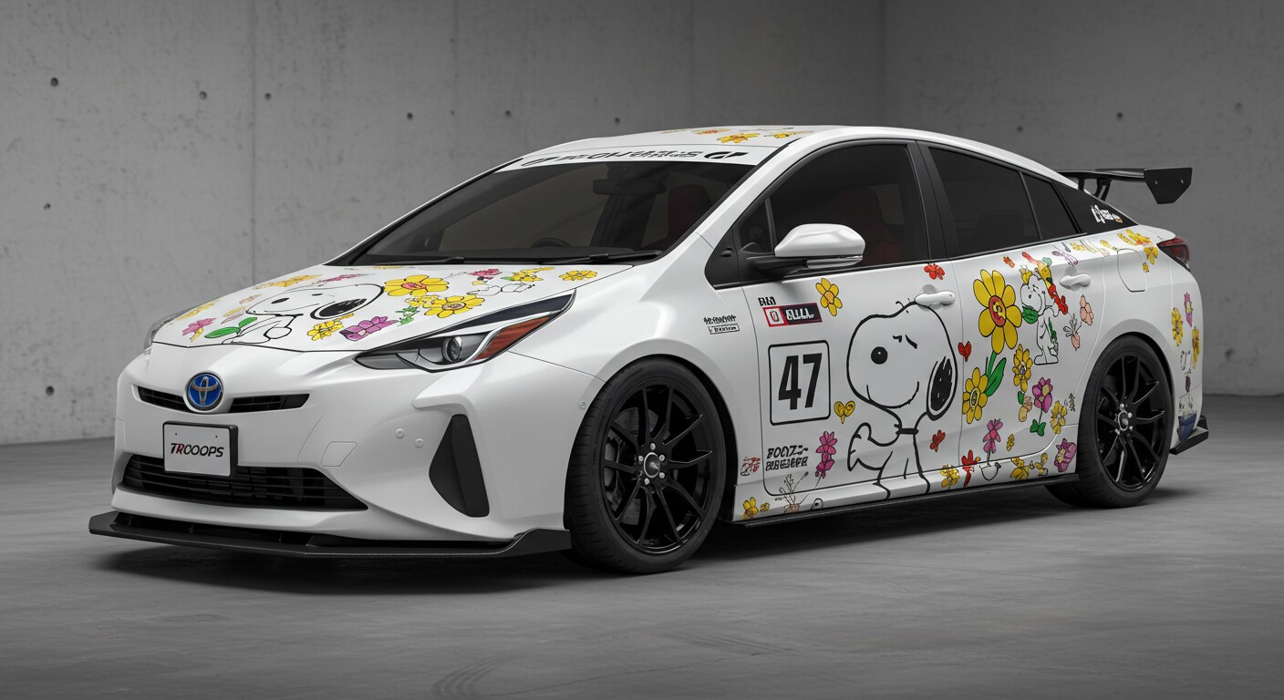 スヌーピー柄プリウス | の人気AIイラスト・グラビア