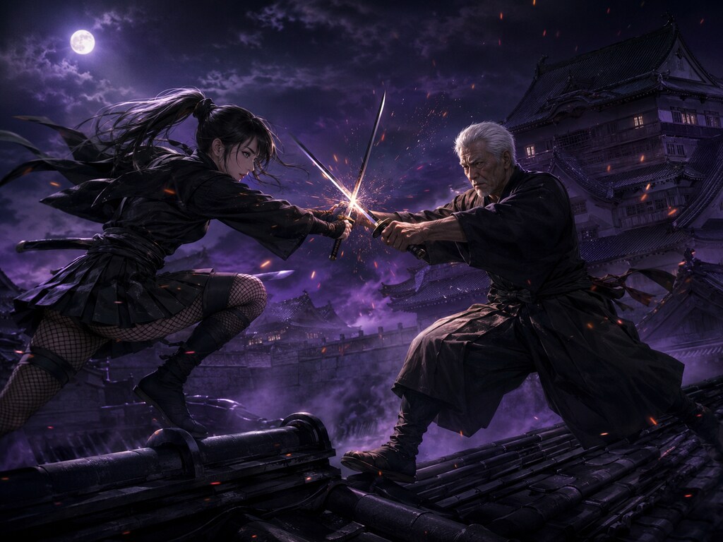抜け忍vs追い忍（ChatGPT）