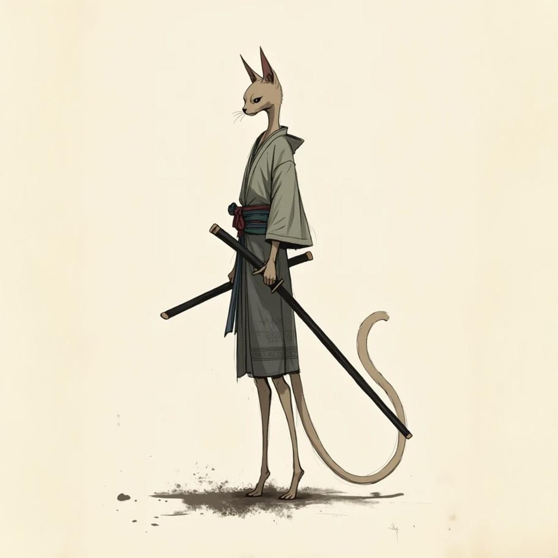 ネコサムライa | の人気AIイラスト・グラビア