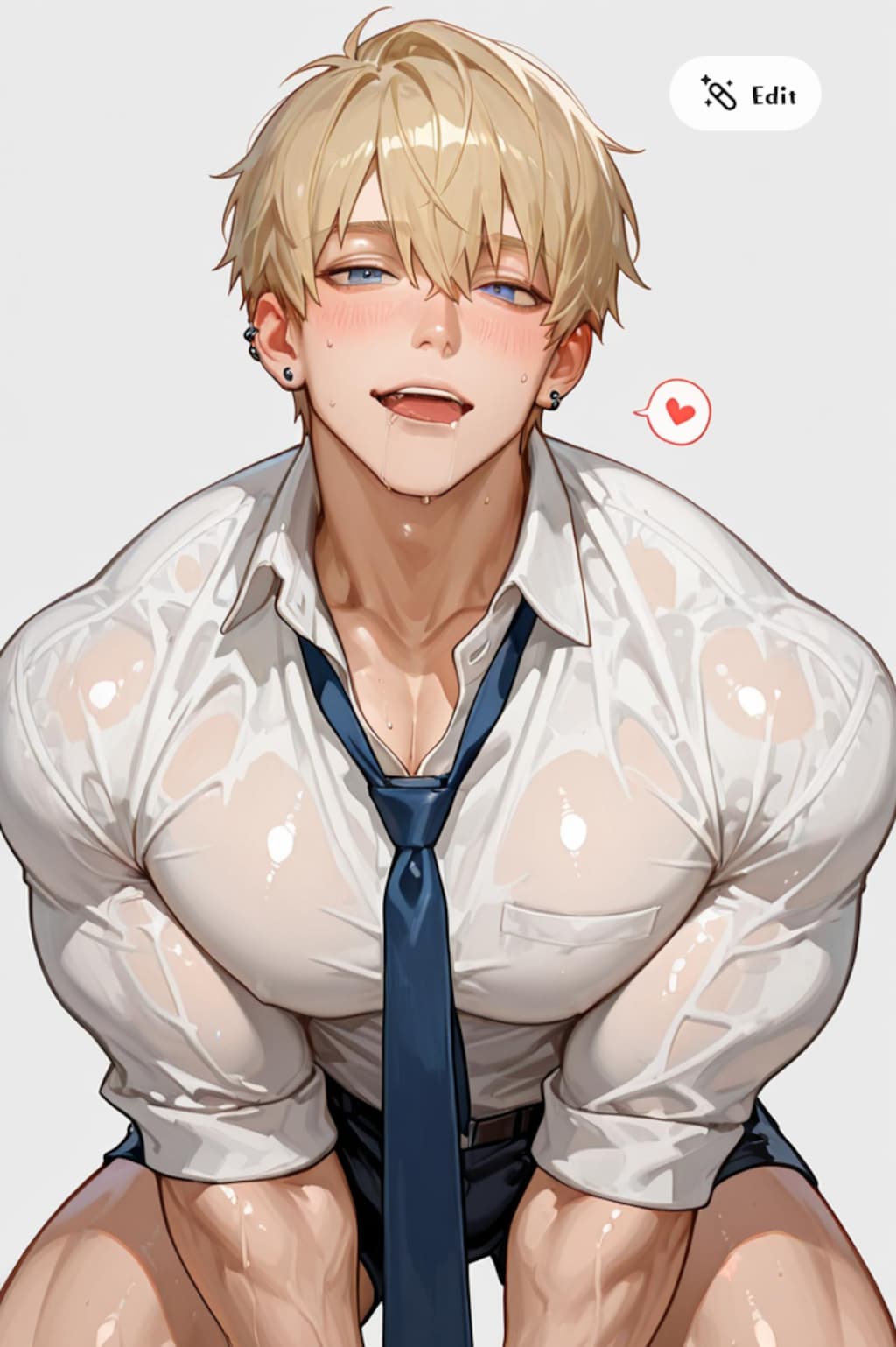 挑発する男