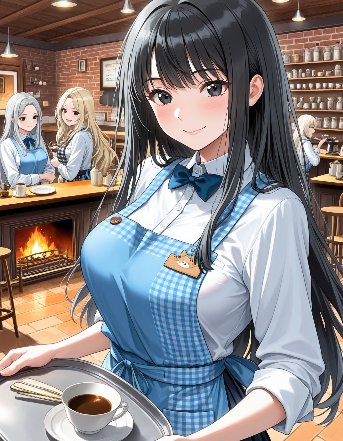 《Stable Diffusion XL版》バイト中 | の人気AIイラスト・グラビア