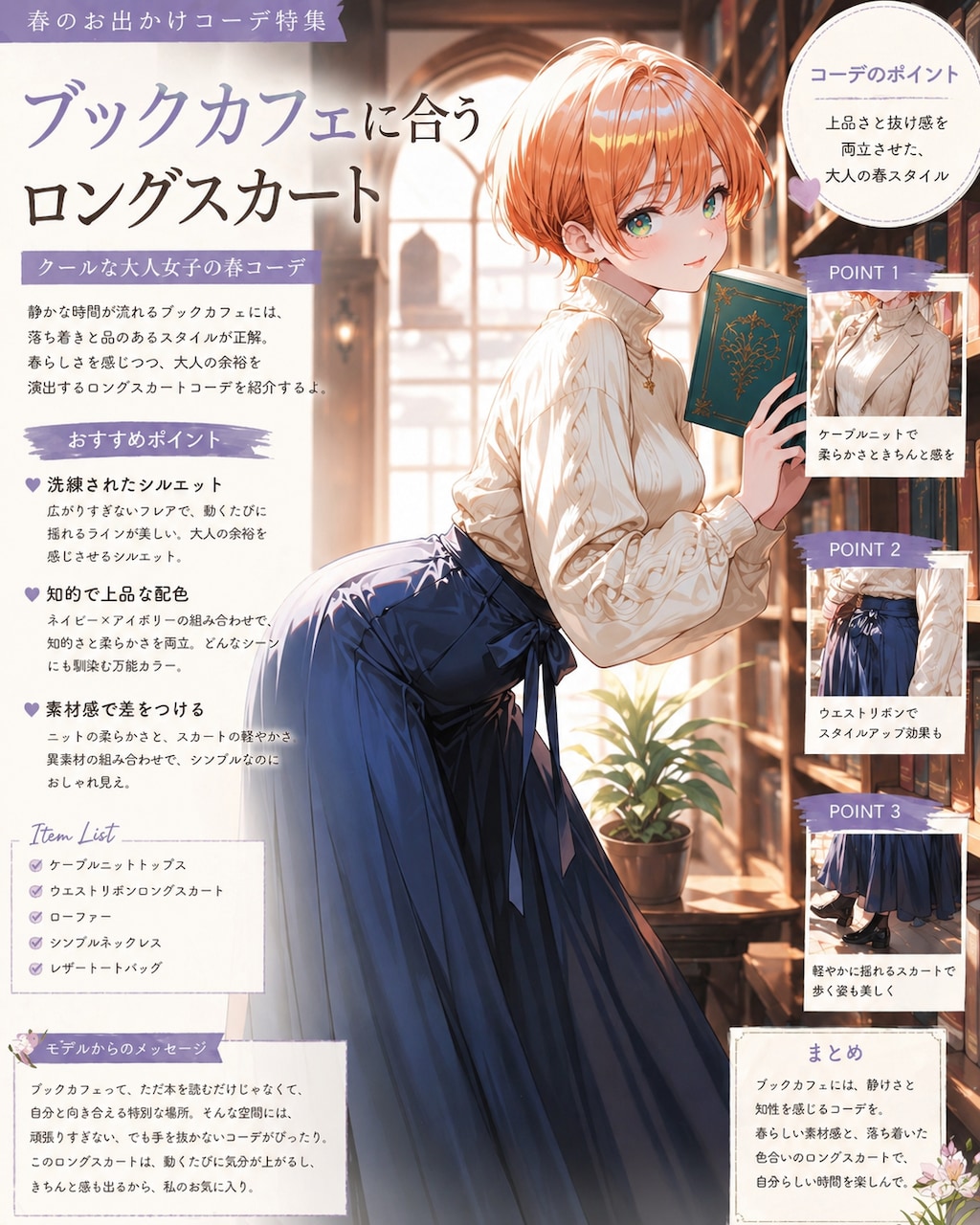 シチュエーションで選ぶロングスカート