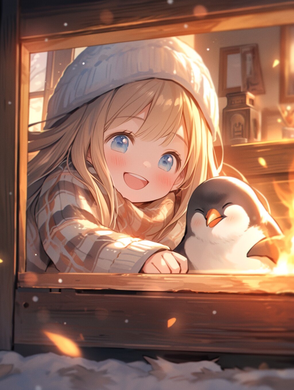 雪が積もって来たね！