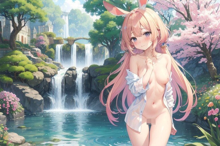 ワンダーランドガーデンの兎