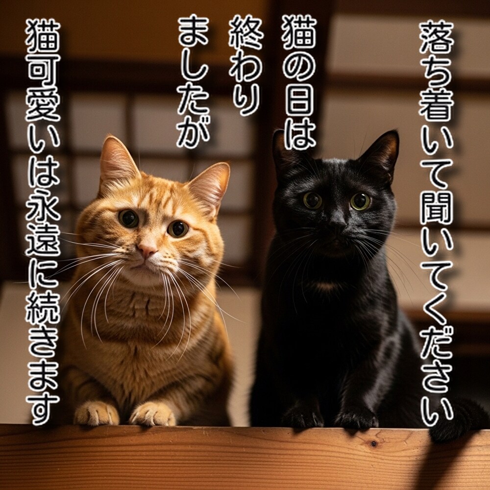 落ち着いて聞いてください