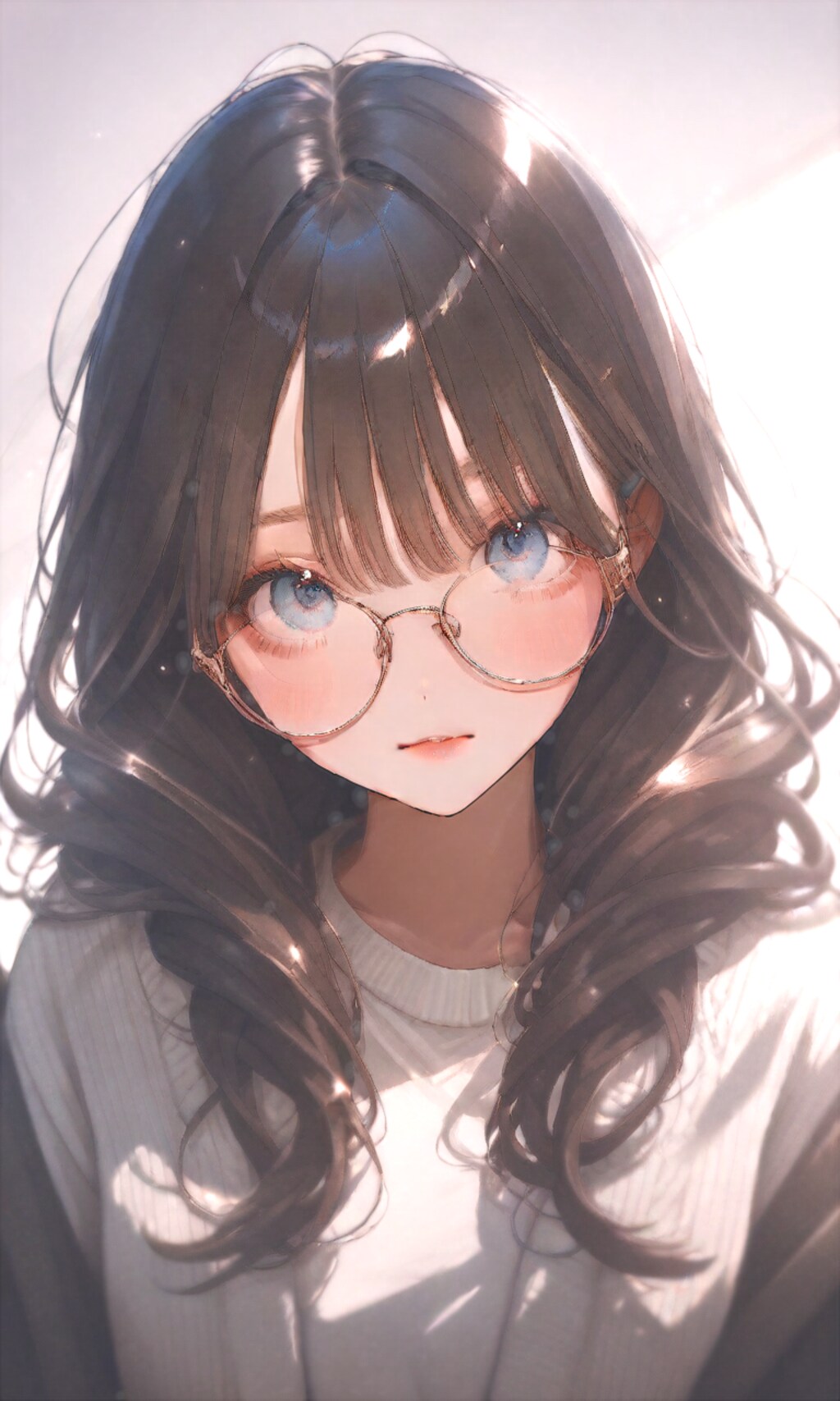 上目遣い