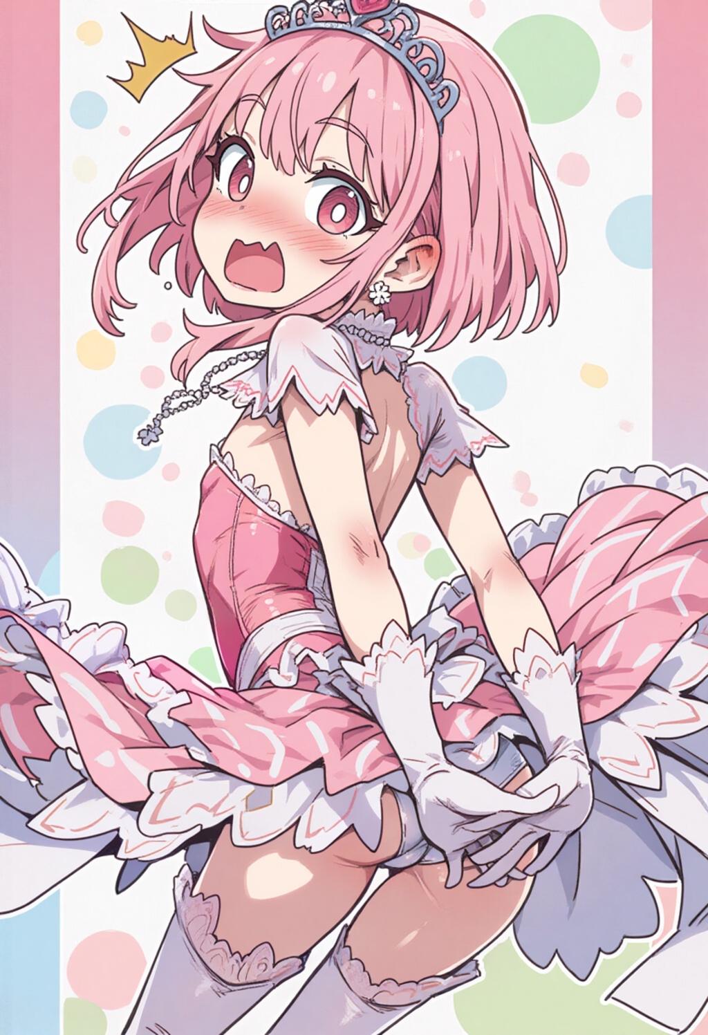 際どい衣装に恥ずかしがる魔法少女PRISMちゃん