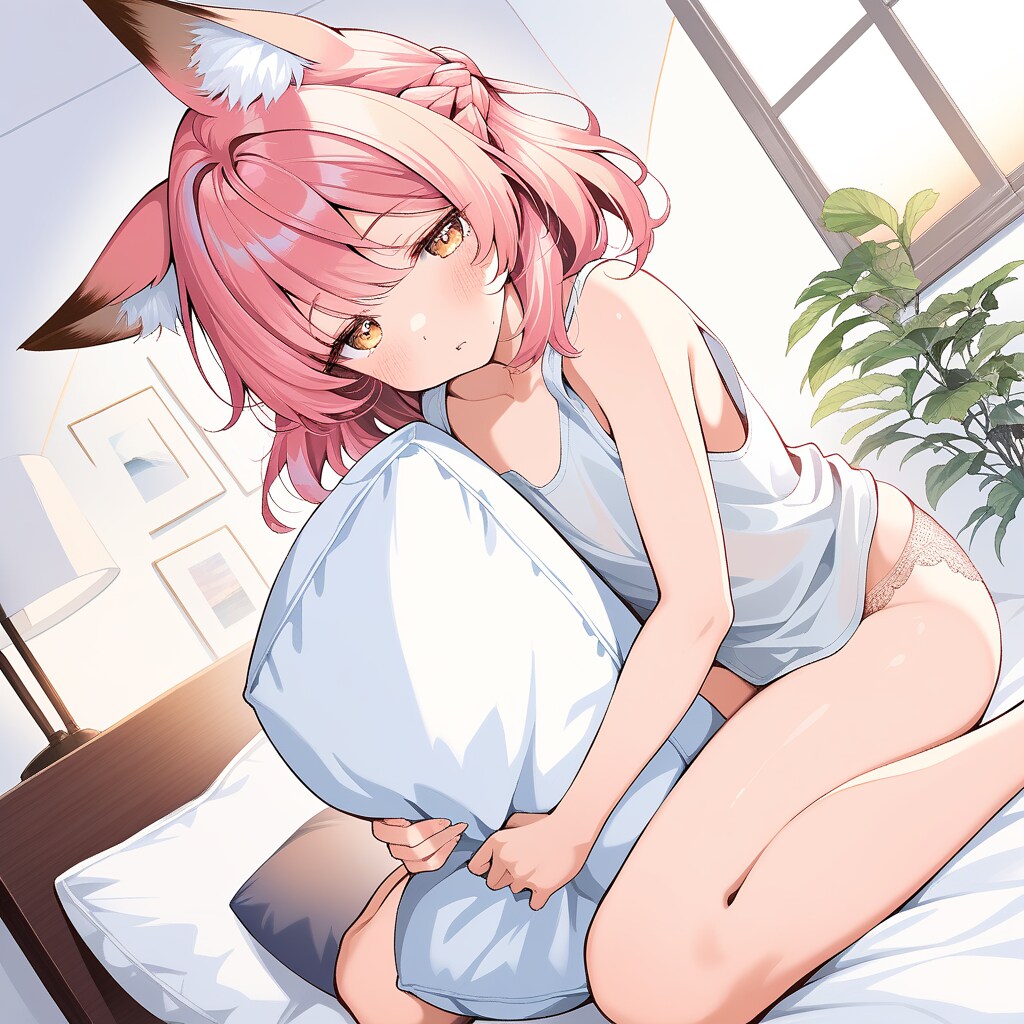 寝起き狐娘・長女