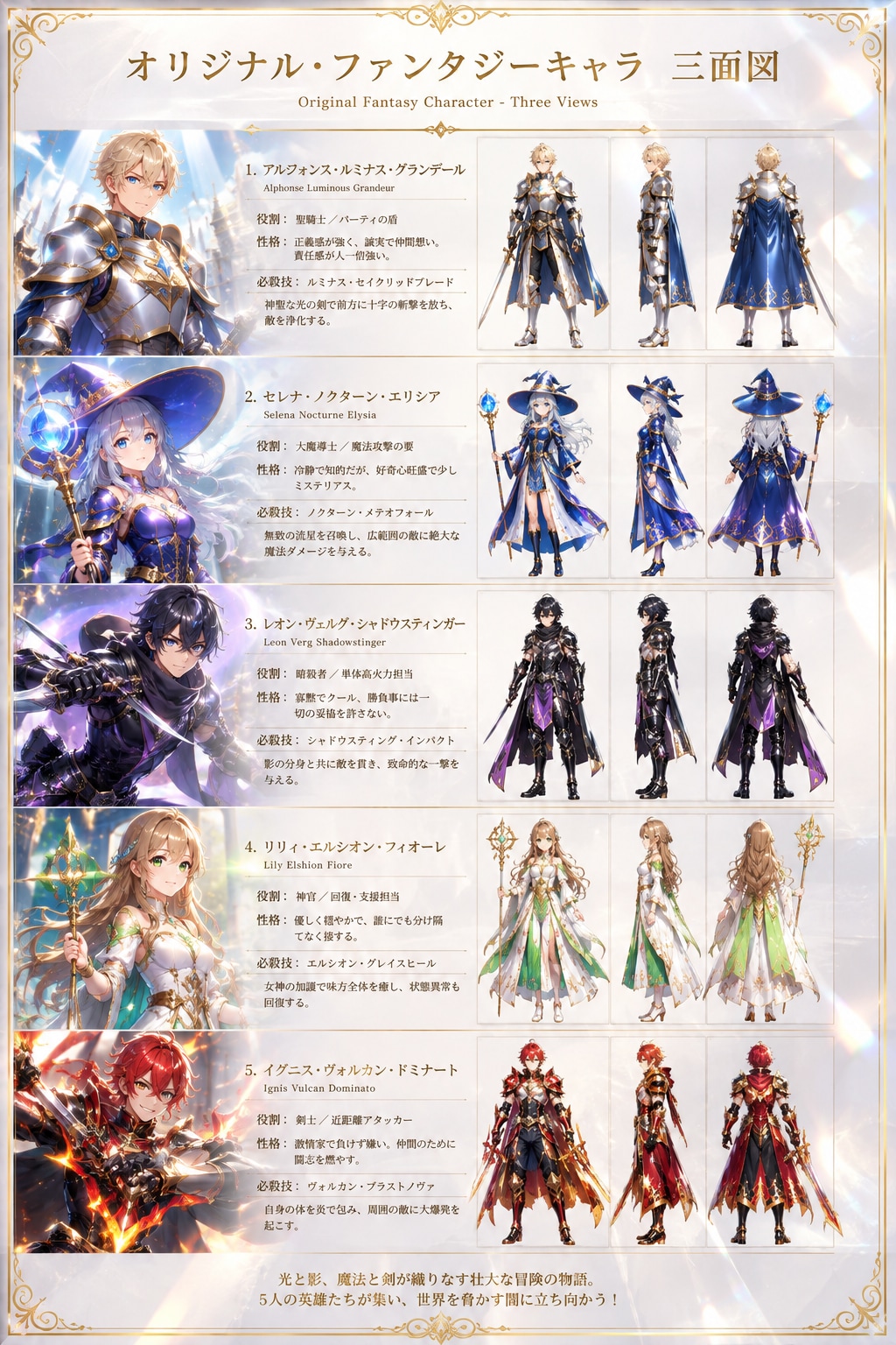 オリジナルファンタジーキャラ