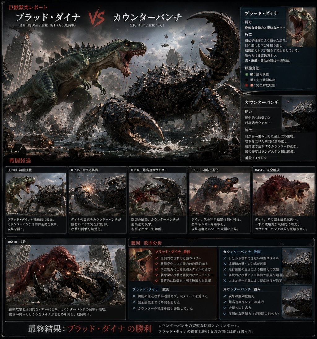 ブラッド・ダイナ VS カウンターパンチ