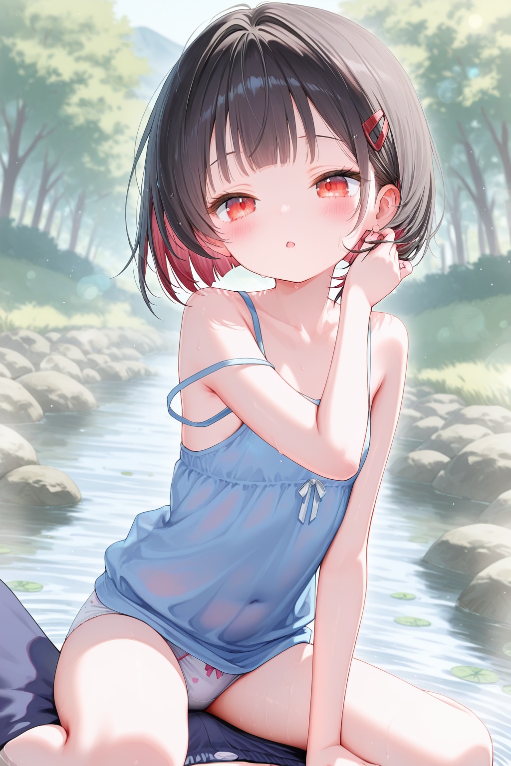 おにいちゃんの上なら大丈夫