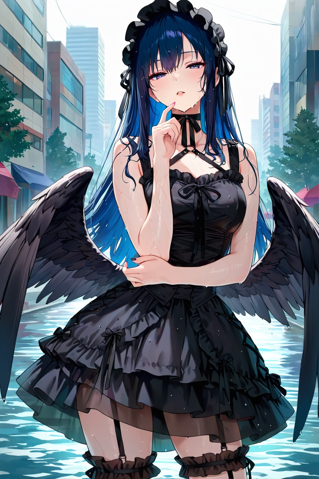 濡羽色 | の人気AIイラスト・グラビア