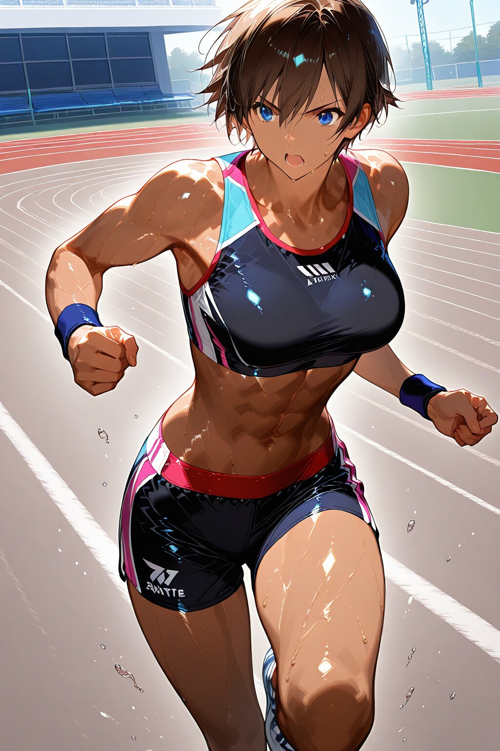 褐色陸上女子の肉体美🏃‍♀️