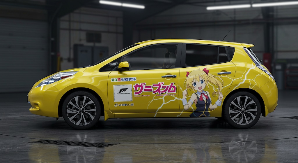 アニメ痛車リーフ