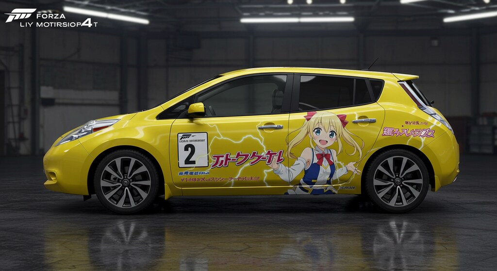 アニメ痛車リーフ