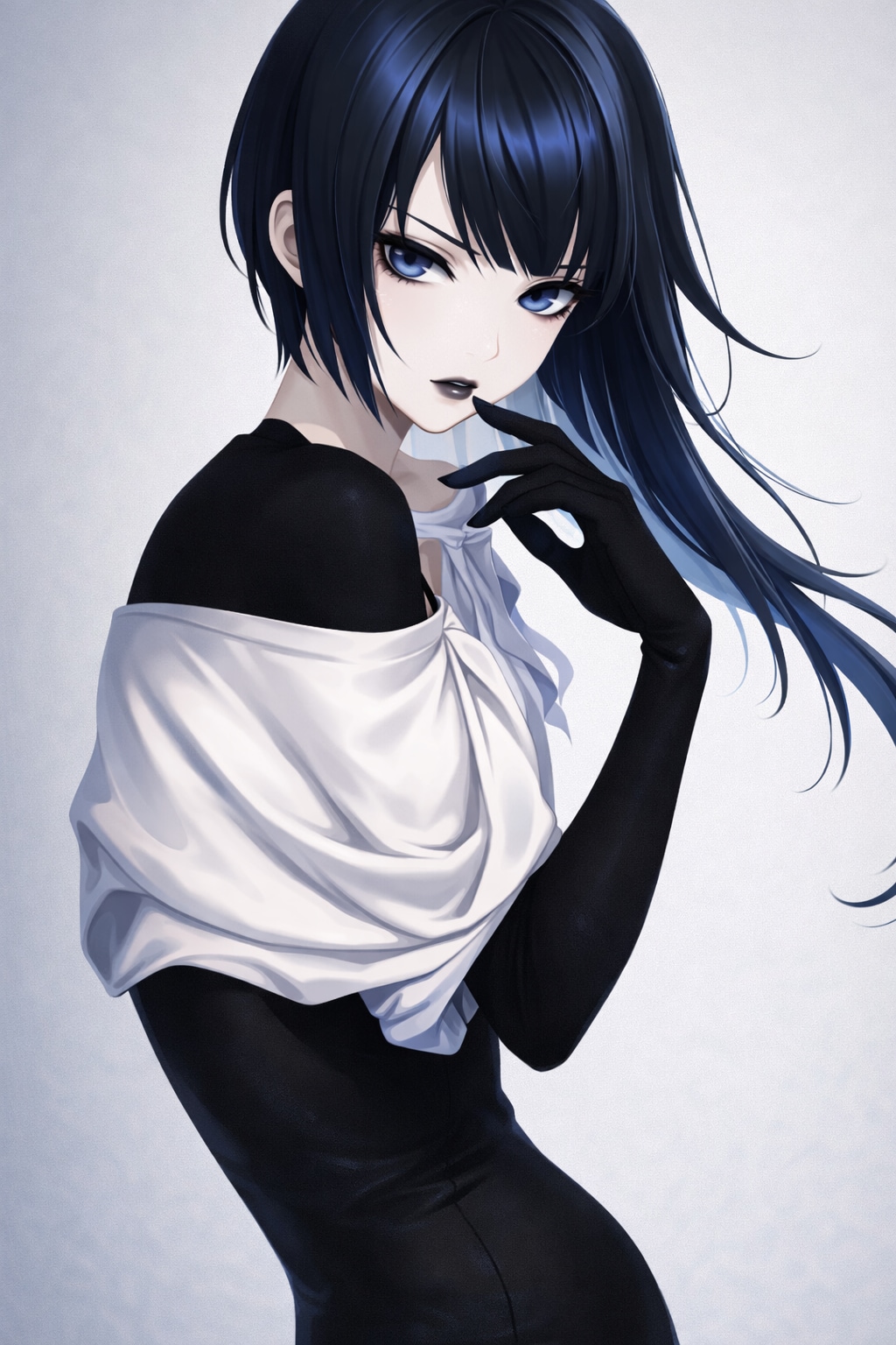 モデルさんのポージングを参考に