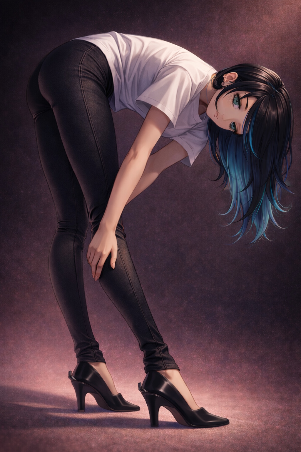 モデルさんのポージングを参考に