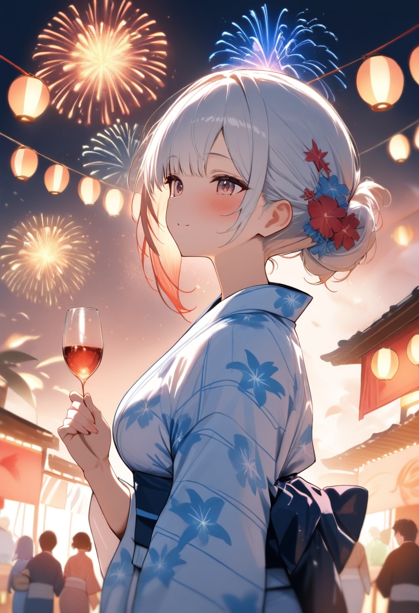 Wine? at the summer festival