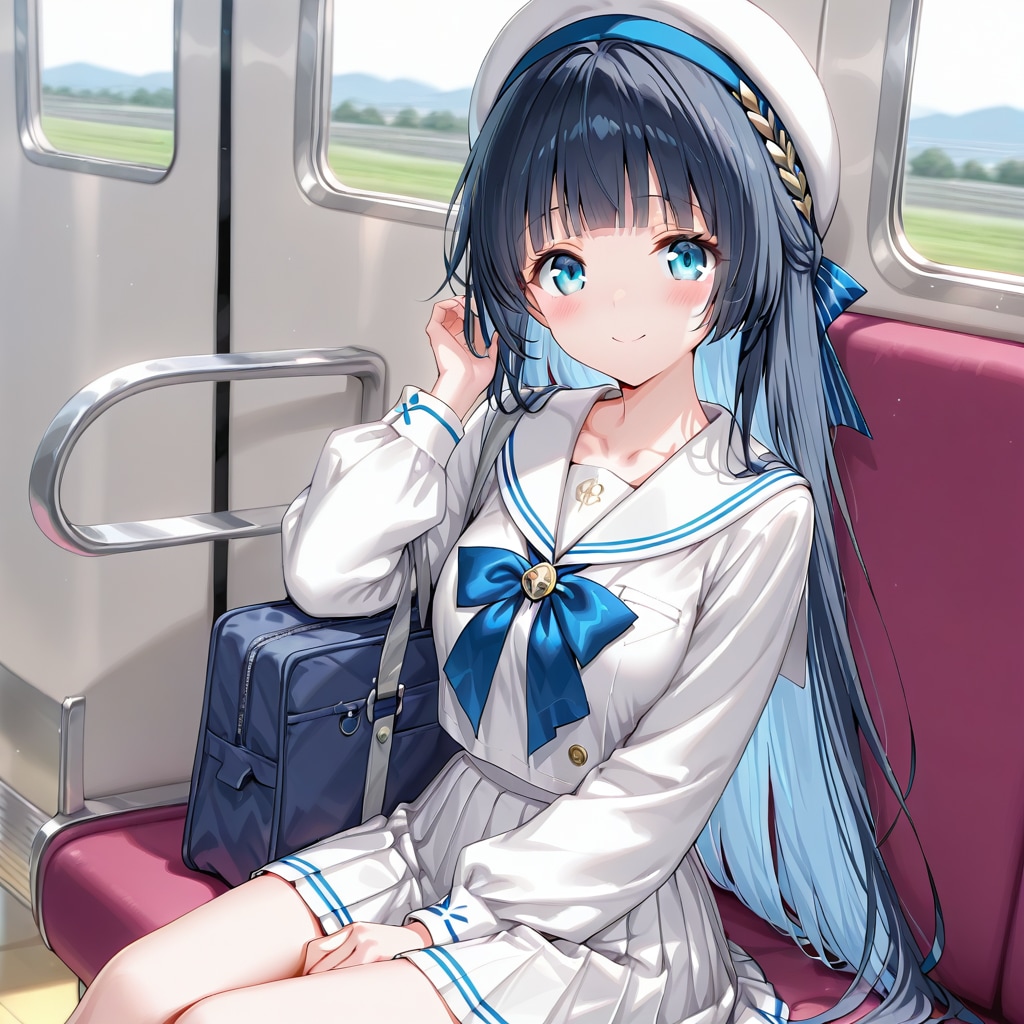 帰りの電車 | の人気AIイラスト・グラビア