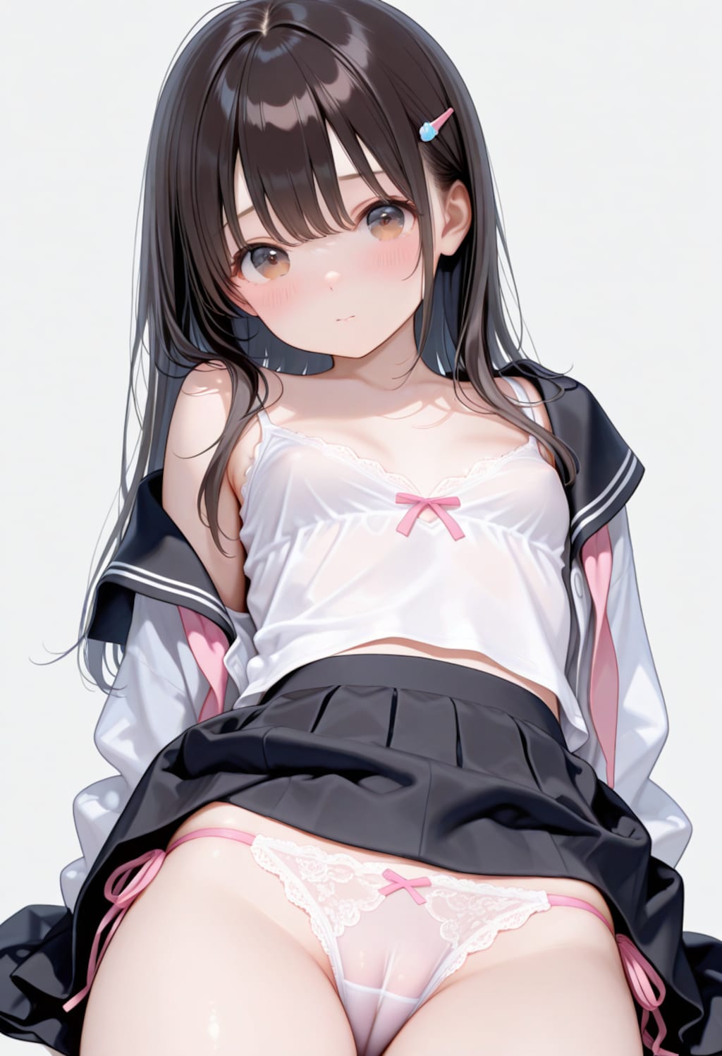 黒髪の美少女(R-15)(391)