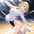 金髪ショート新体操美少女 11枚目