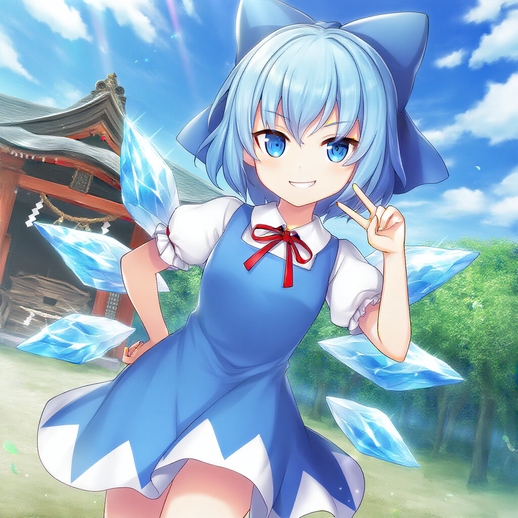 V4Fullで生成したチルノ。