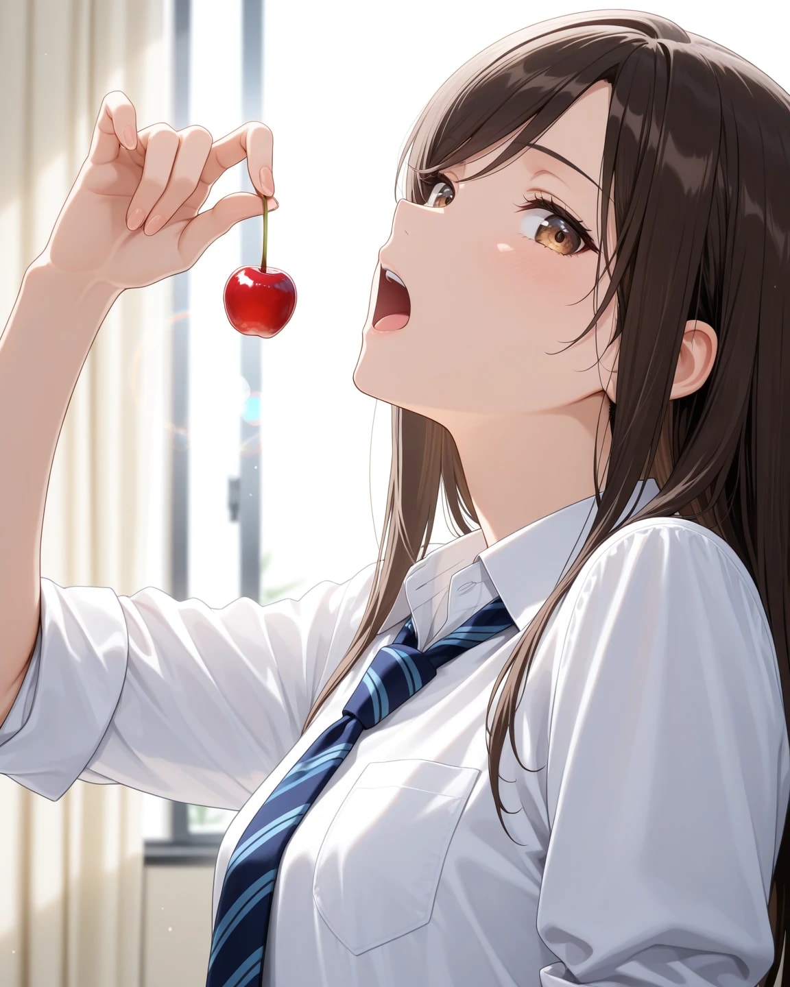 チェリー、あ～ん | の人気AIイラスト・グラビア