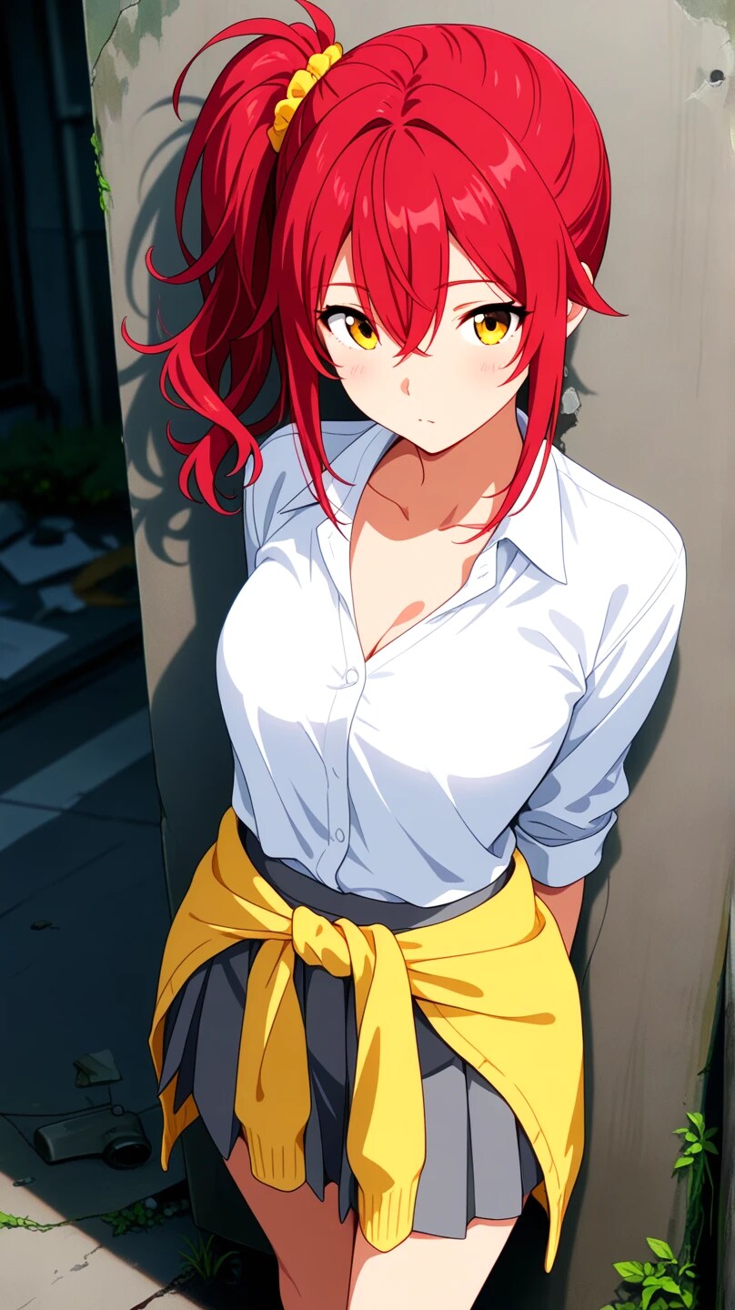 赤毛ちゃん　佇む