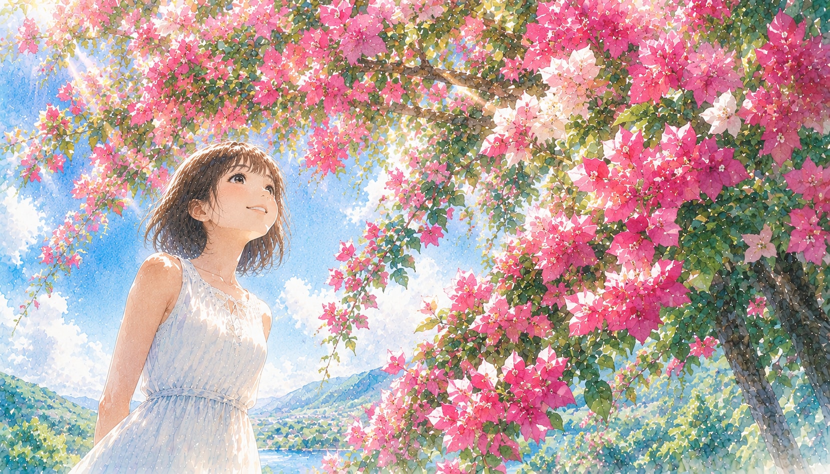 誕生花　0809 ブーゲンビレア