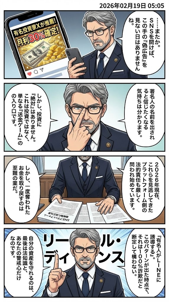 SNS上の「偽広告」　毎日漫画5時 | の人気AIイラスト・グラビア