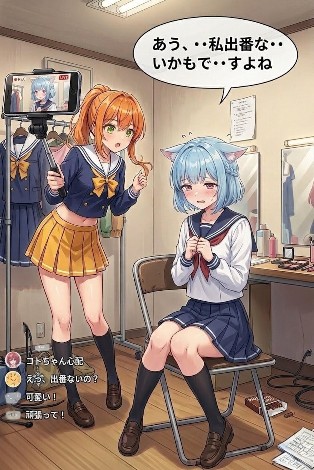 本番直前のchan_shinとアキナの突撃インタビュー