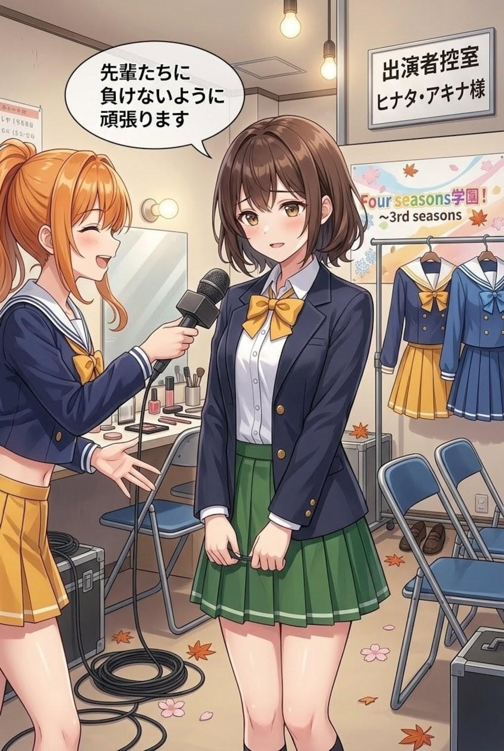 本番直前のchan_shinとアキナの突撃インタビュー