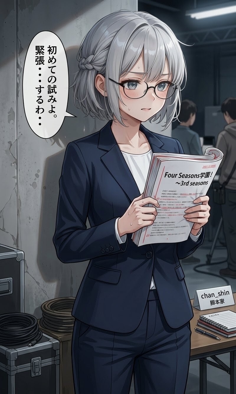本番直前のchan_shinとアキナの突撃インタビュー | の人気AIイラスト・グラビア
