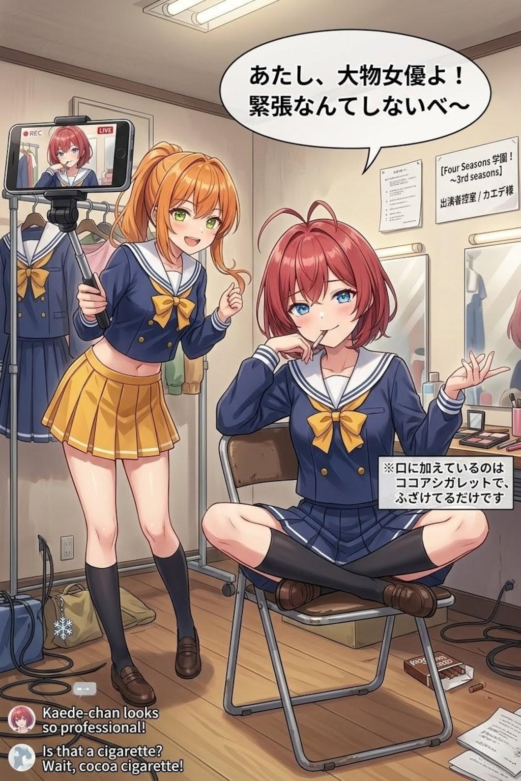 本番直前のchan_shinとアキナの突撃インタビュー