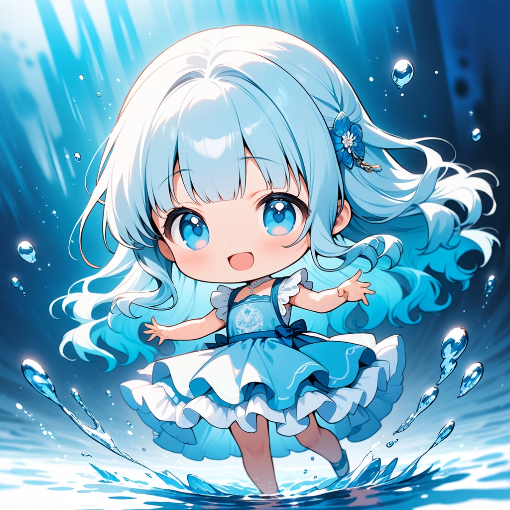 【妖精】ウンディーネ（ちびVer） | の人気AIイラスト・グラビア