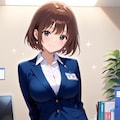 キラキラ輝く進入社員さん　アニメテイスト 2枚目