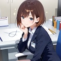 キラキラ輝く進入社員さん　アニメテイスト 3枚目