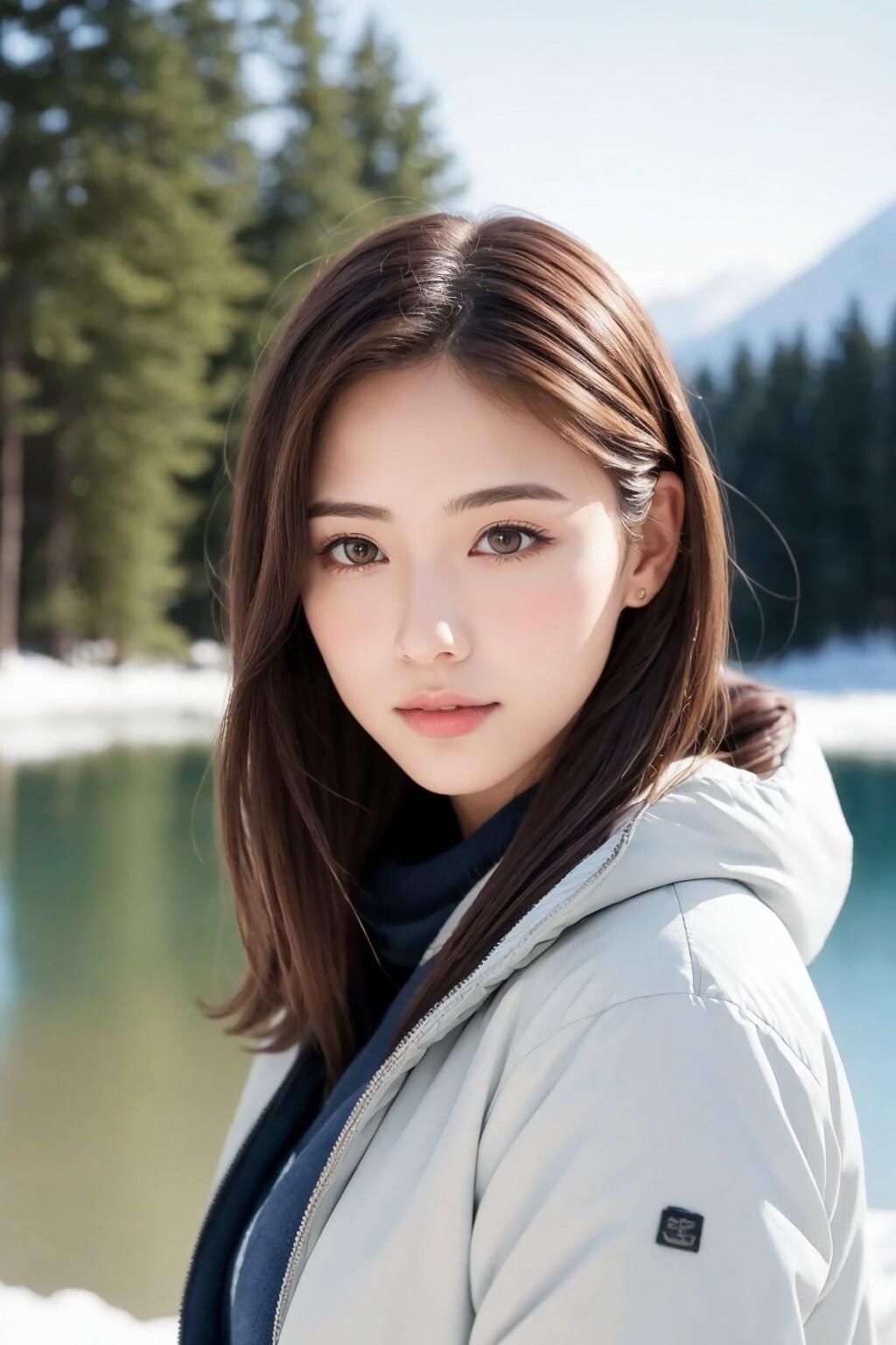 お姉さんとの雪中デート