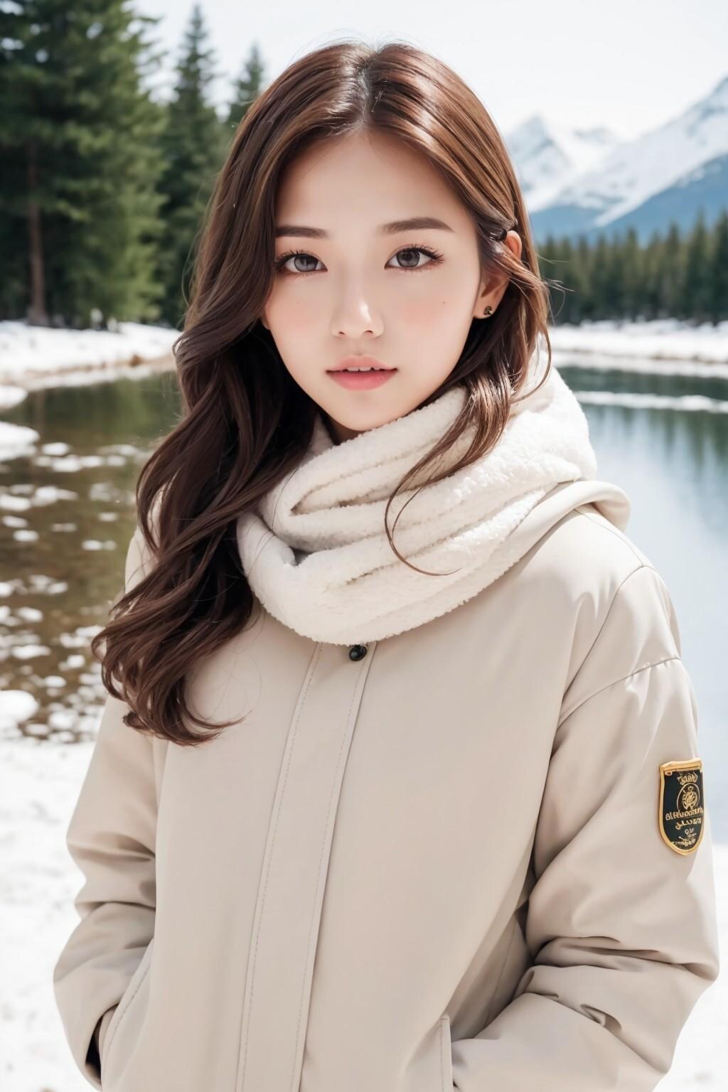お姉さんとの雪中デート