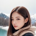 お姉さんとの雪中デート 2枚目