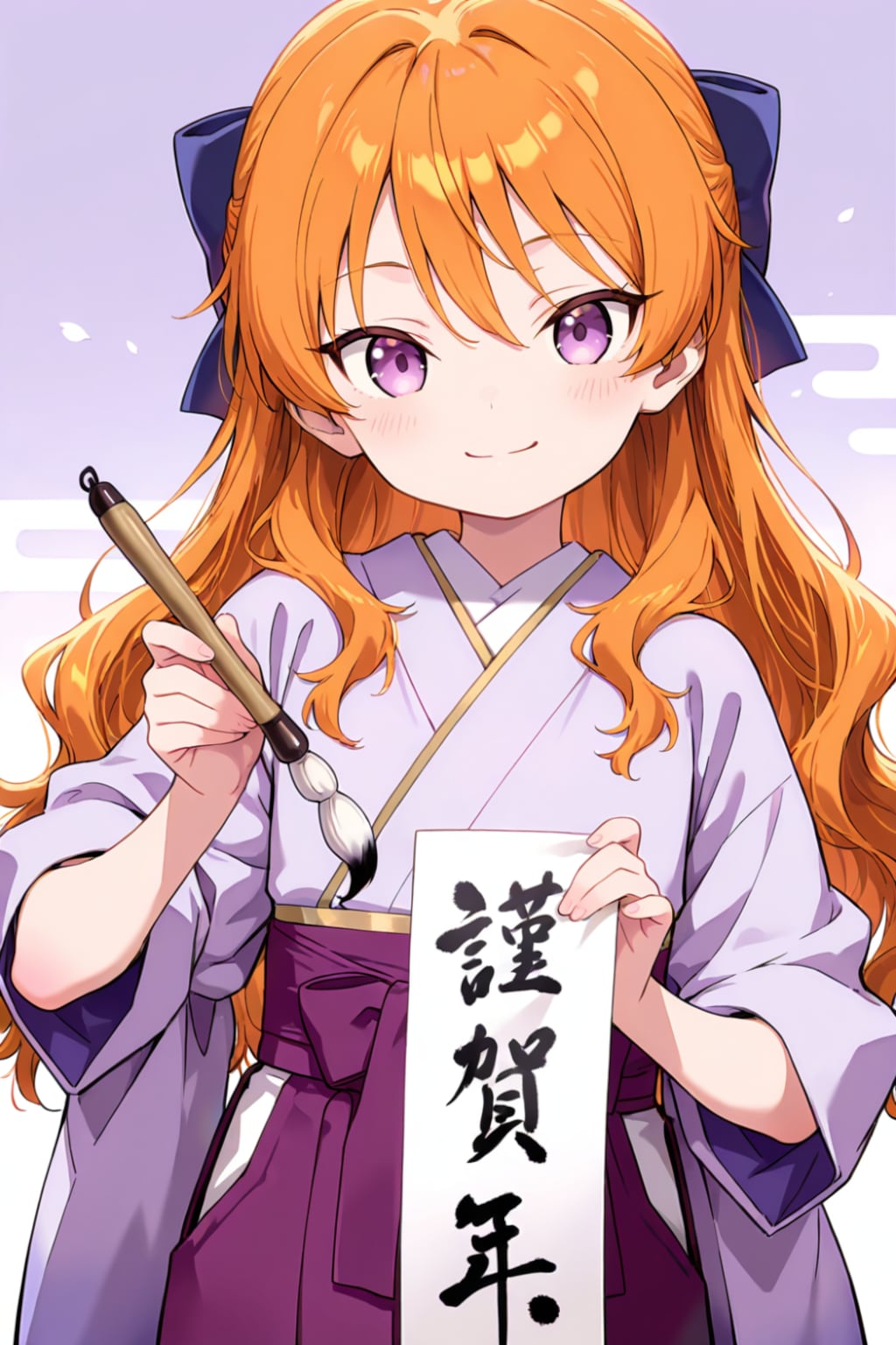 【□色背景で対抗戦】うちの子たちの書初めチャレンジ🫟